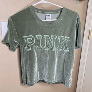 Pink Victoria’s Secret velvet shirt